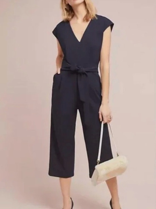 Anthropologie Pants - Anthropologie ett:twa Sedona Black Short Sleeve Jumpsuit